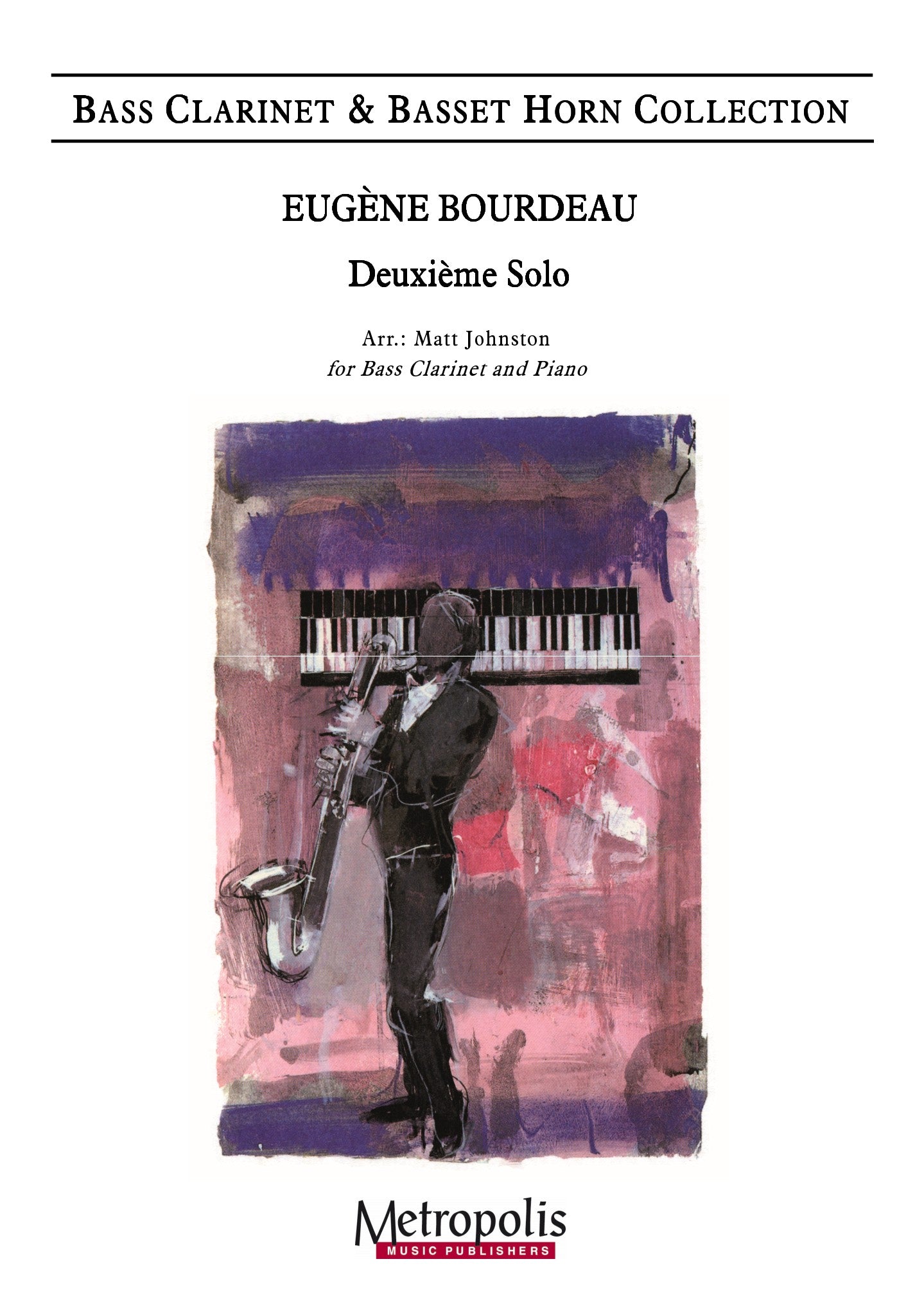 Bourdeau - Deuxieme Solo for Bass Clarinet and Piano