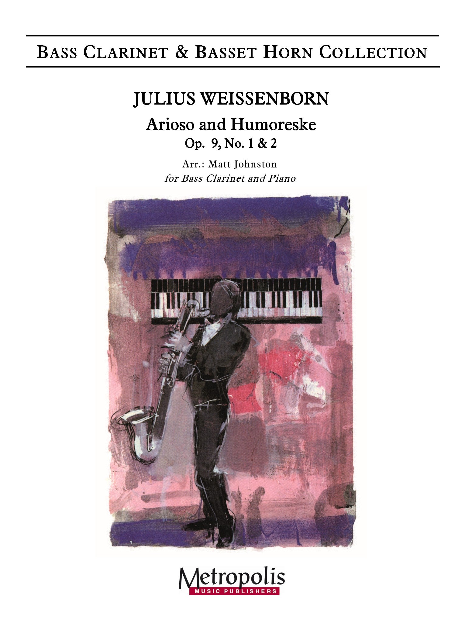 Weissenborn - Arioso and Humoreske, Op. 9, No. 1 & 2 for Bass Clarinet and Piano