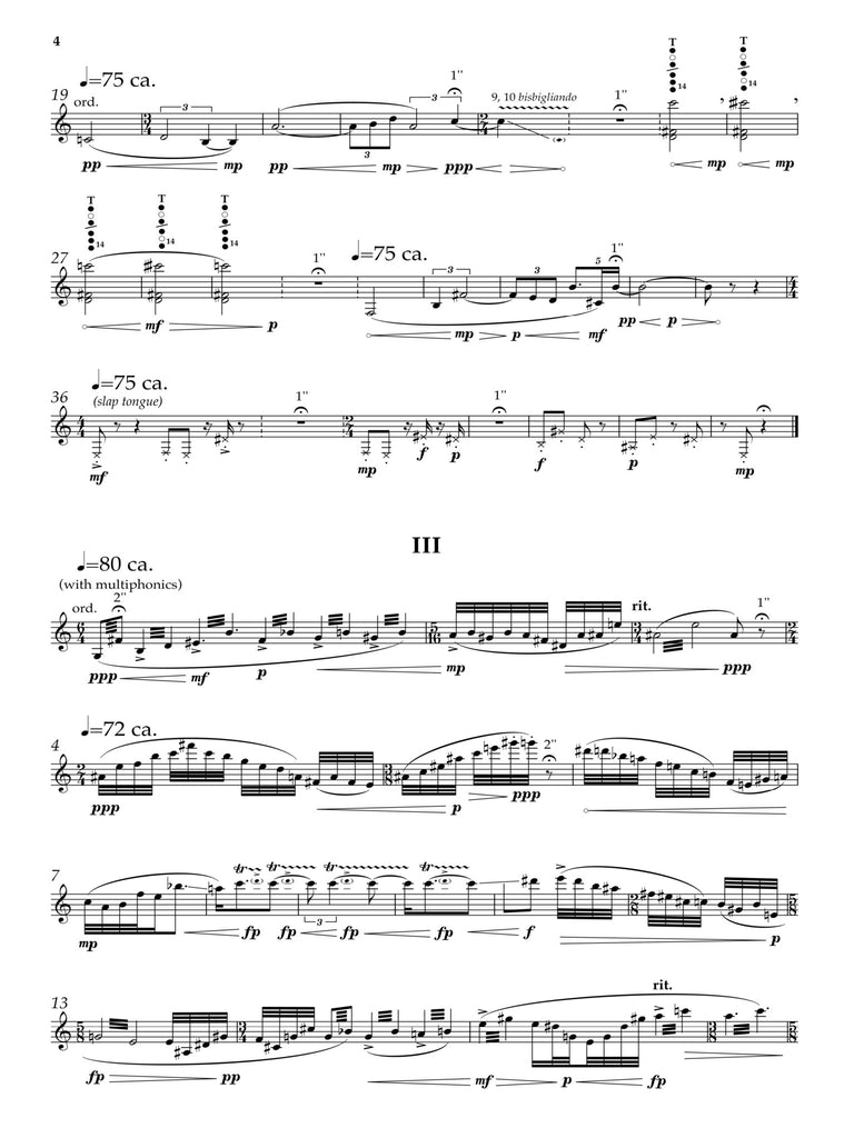 Yao - Pian Zhou for Clarinet Solo