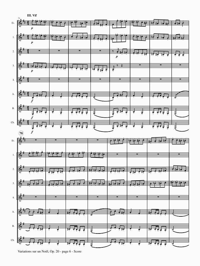 Dupre (arr. Johnston) - Variations sur un Noel, Op. 20 for Clarinet Choir
