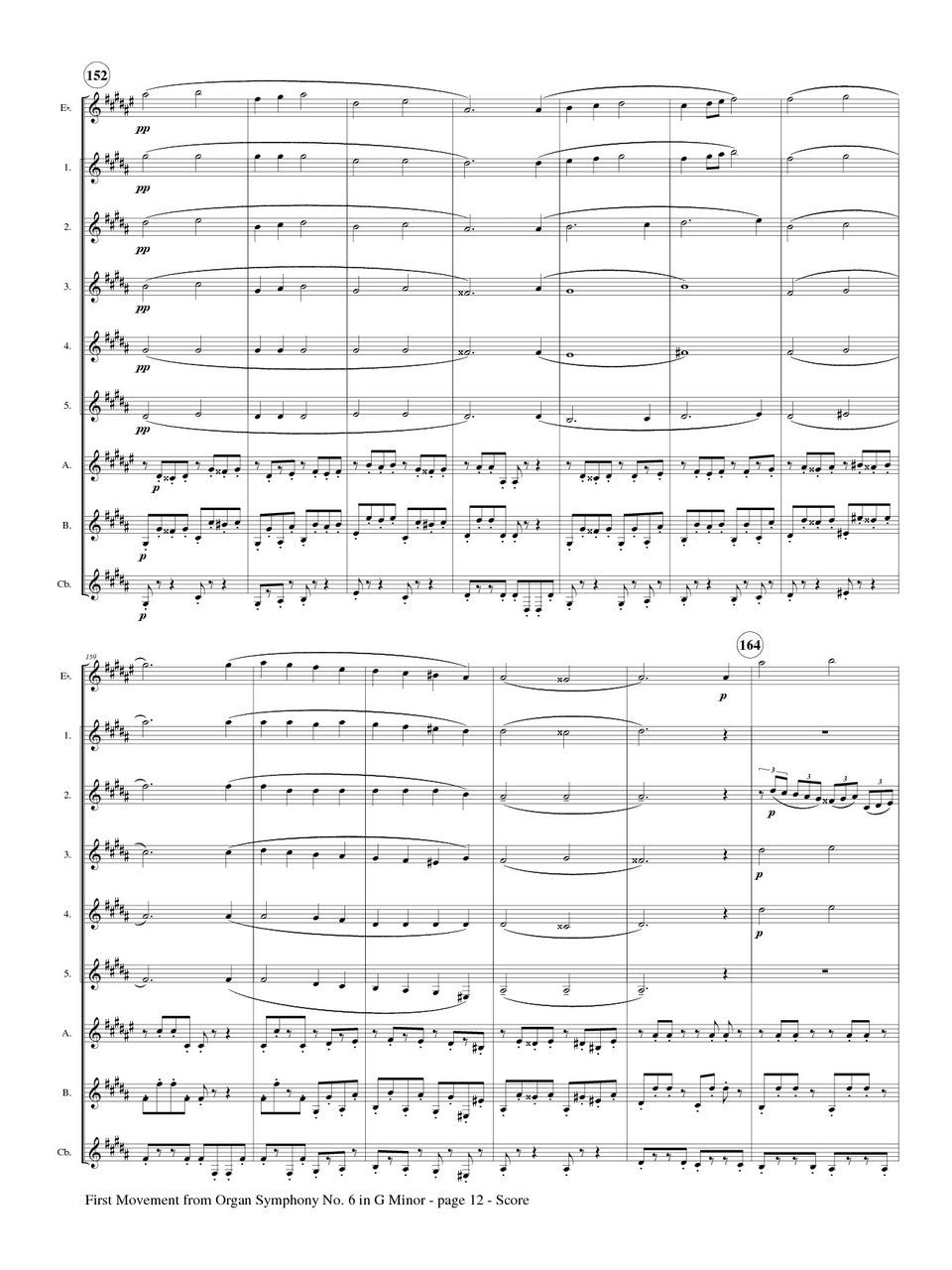 Widor (arr. Johnston) - First Movement from Organ Symphony No. 6 for Clarinet Choir