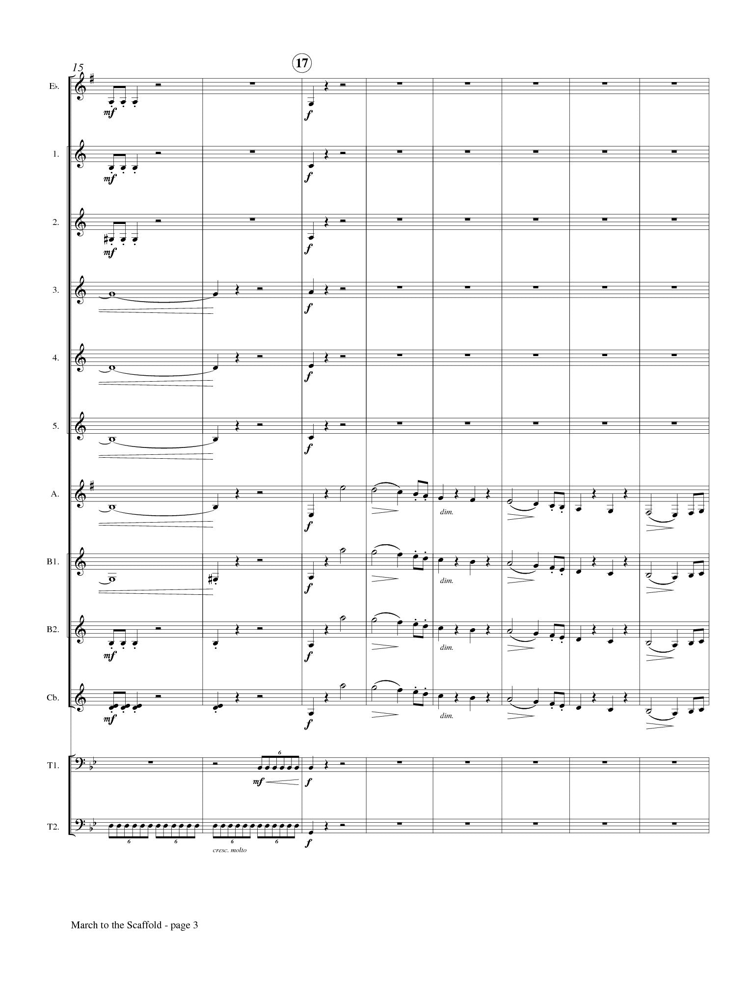 Berlioz (arr. Johnston) - March to the Scaffold from "Symphonie Fantastique" for Clarinet Choir