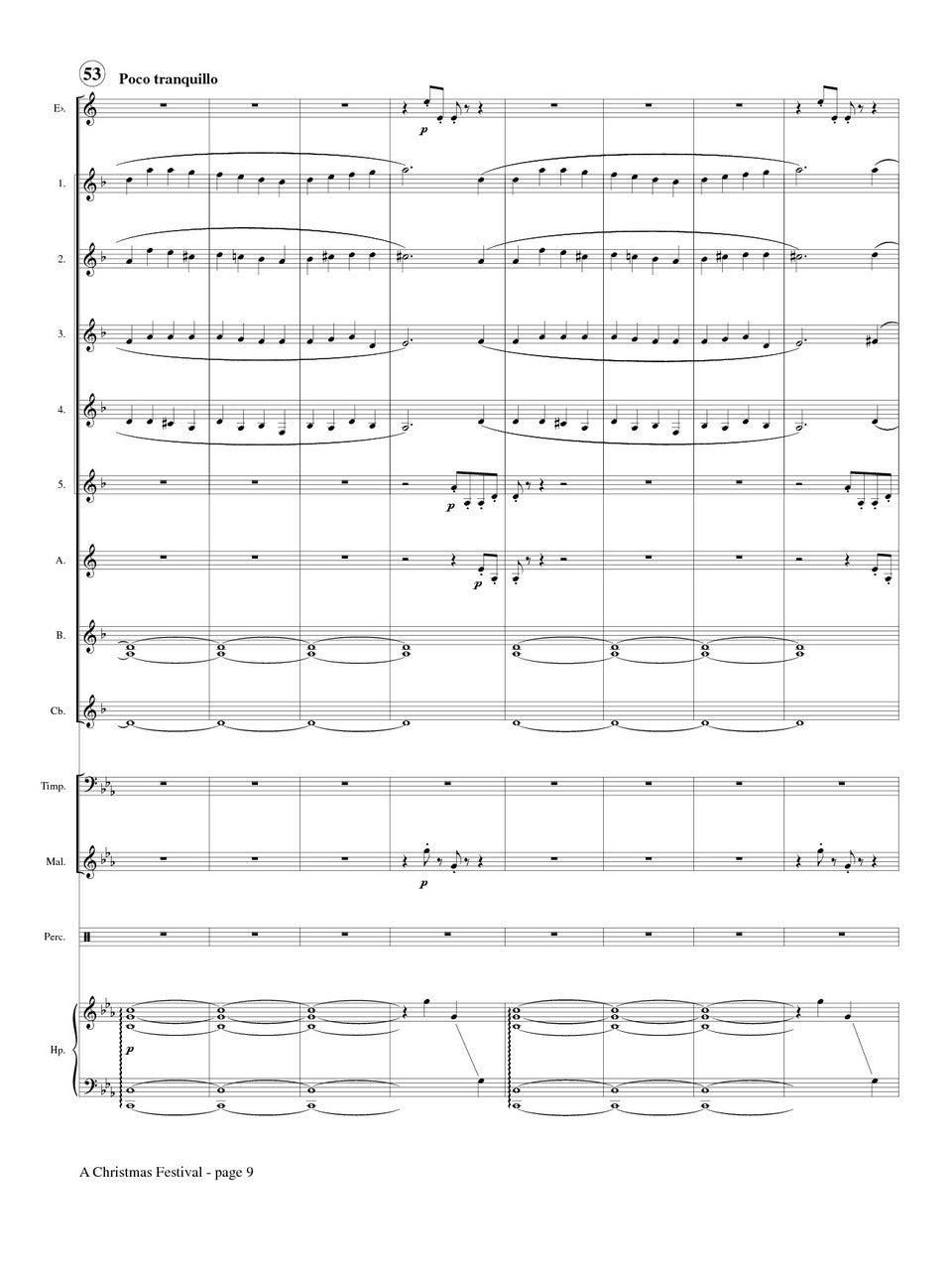 Anderson (arr. Johnston) - A Christmas Festival for Clarinet Choir