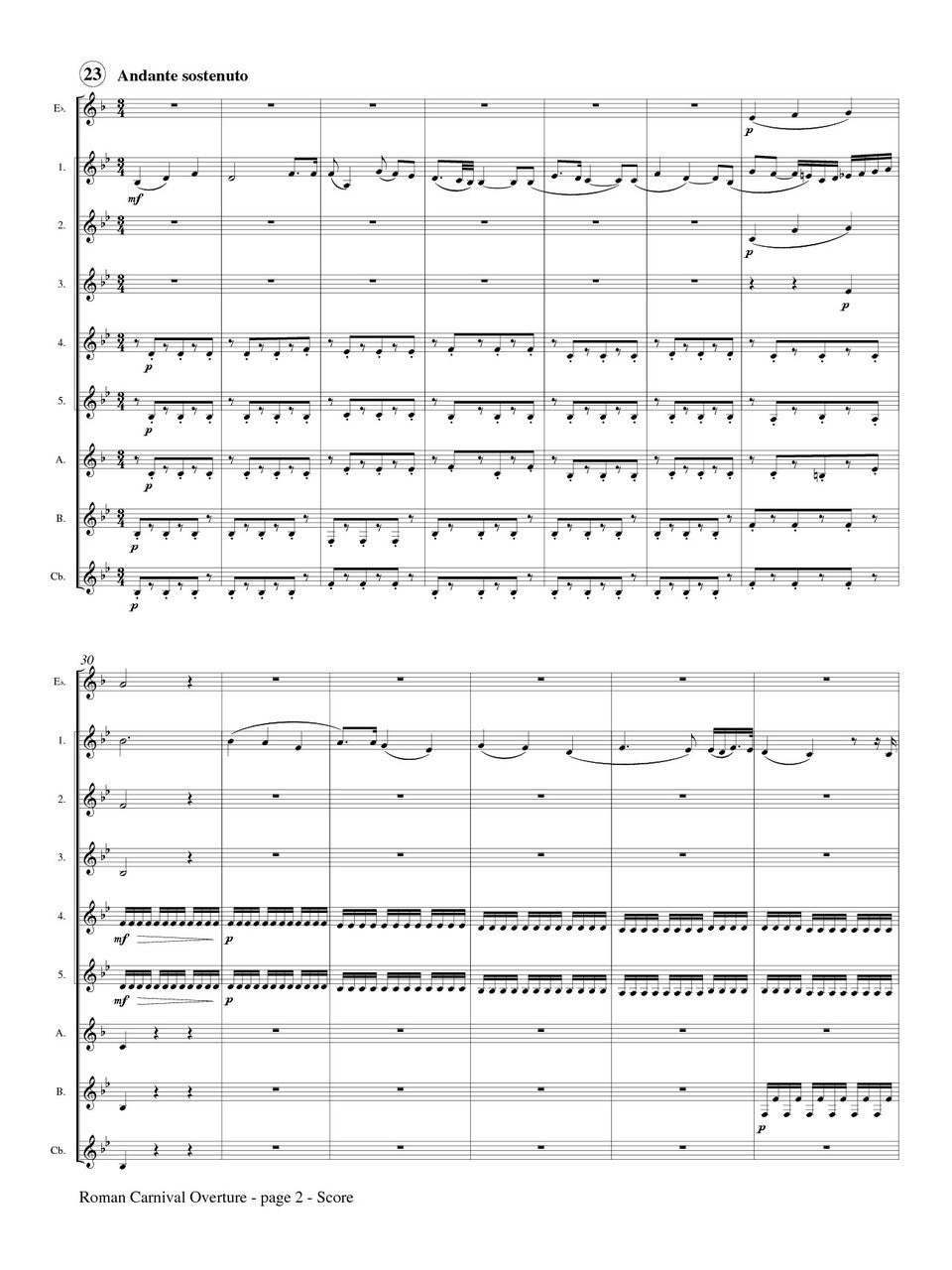 Berlioz (arr. Matt Johnson) - Roman Carnival Overture for Clarinet Choir