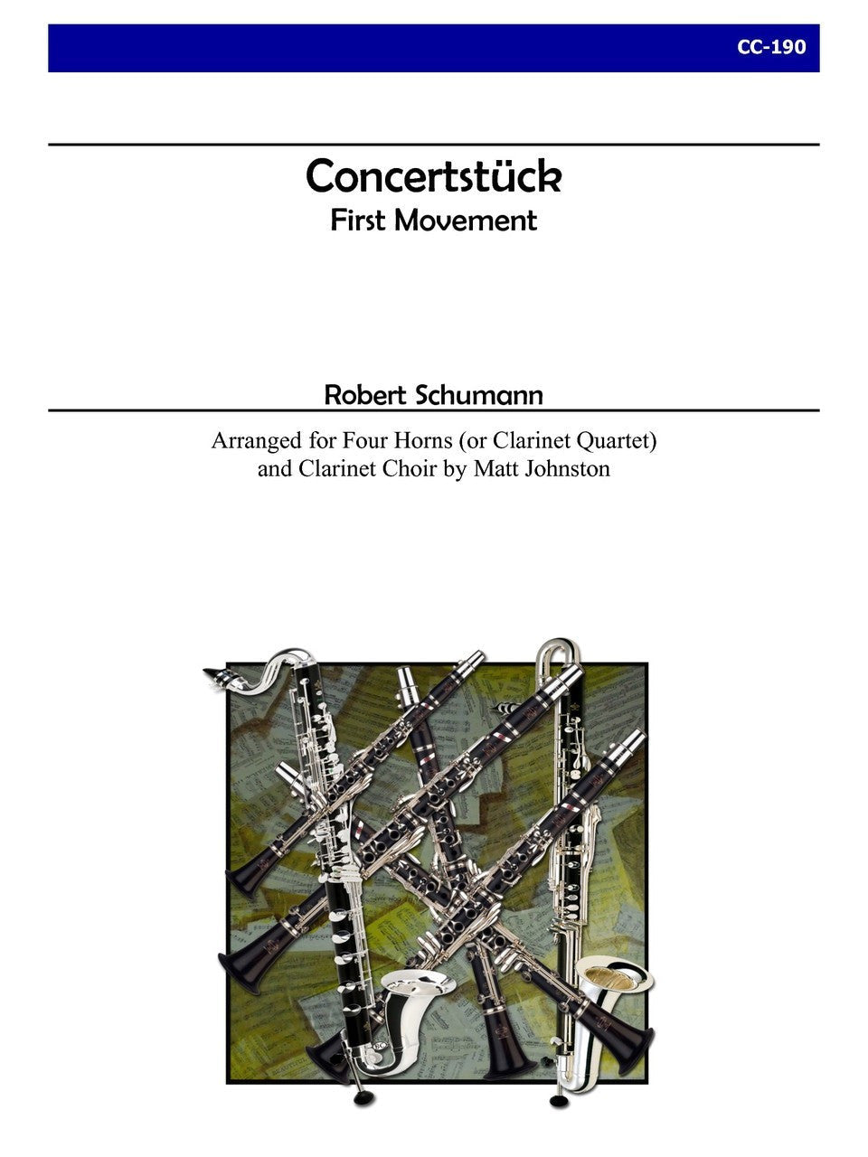Schumann (arr. Johnston) - Concertstuck - First Movement for Clarinet Choir