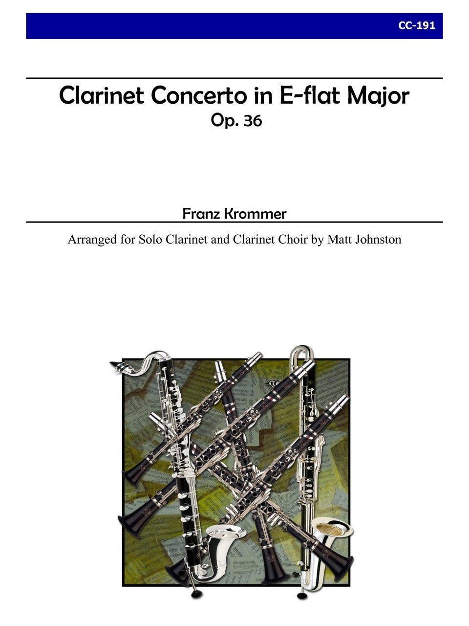 Krommer (arr. Matt Johnston) - Clarinet Concerto in E-flat Major, Op. 36 for Clarinet Choir
