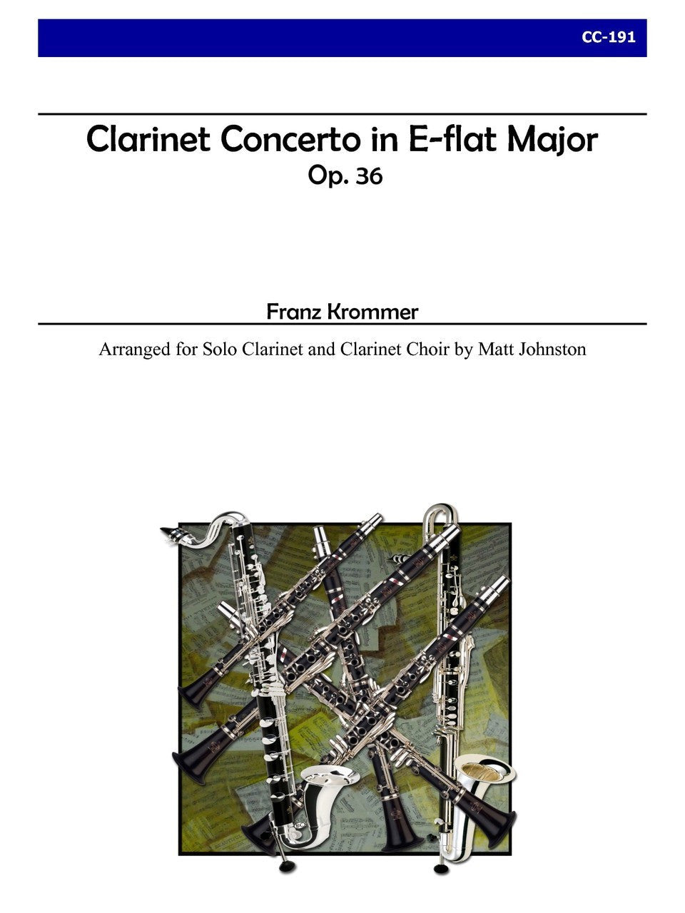 Krommer (arr. Johnston) - Clarinet Concerto in E-flat Major, Op. 36 for Clarinet Choir