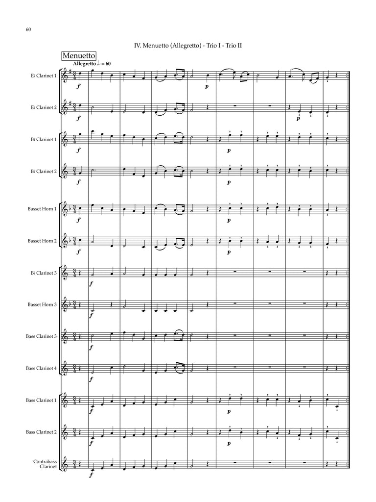 Mozart (arr. Shaun Michael Guzman) - Serenade No. 10 'Gran Partita' for Clarinet Choir