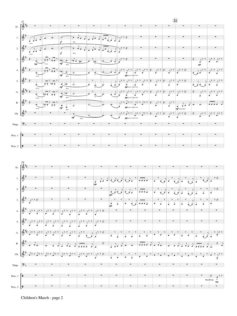 Grainger (arr. Johnston) - Children's March for Clarinet Choir
