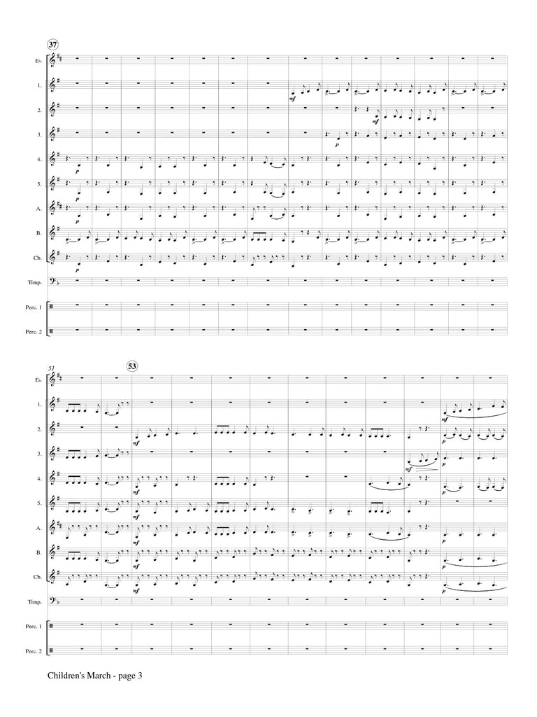 Grainger (arr. Johnston) - Children's March for Clarinet Choir
