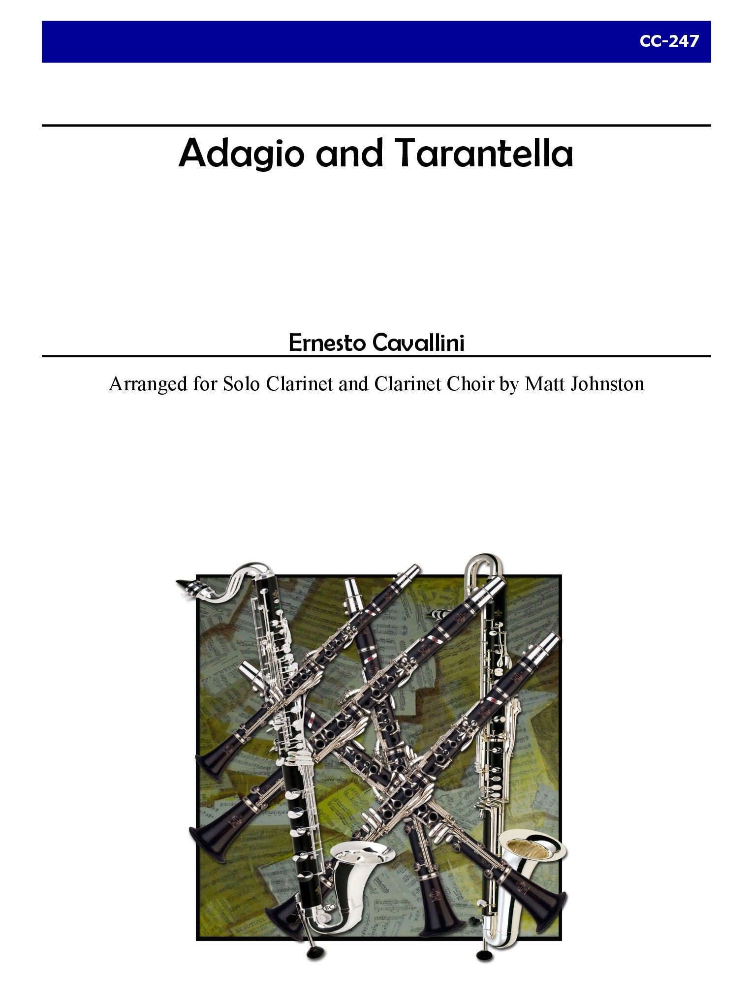 Cavallini (arr. Matt Johnston) - Adagio and Tarantella for Solo Clarinet and Clarinet Choir