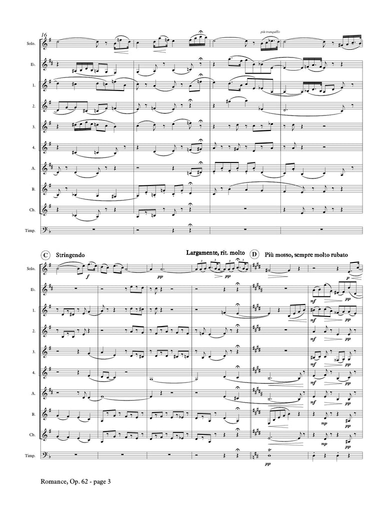 Elgar (arr. Matt Johnston) - Romance for Solo Bass Clarinet and Clarinet Choir