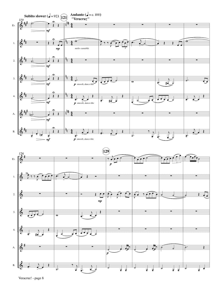 Riojas (arr. Matt Johnston) - Veracruz! for Clarinet Choir