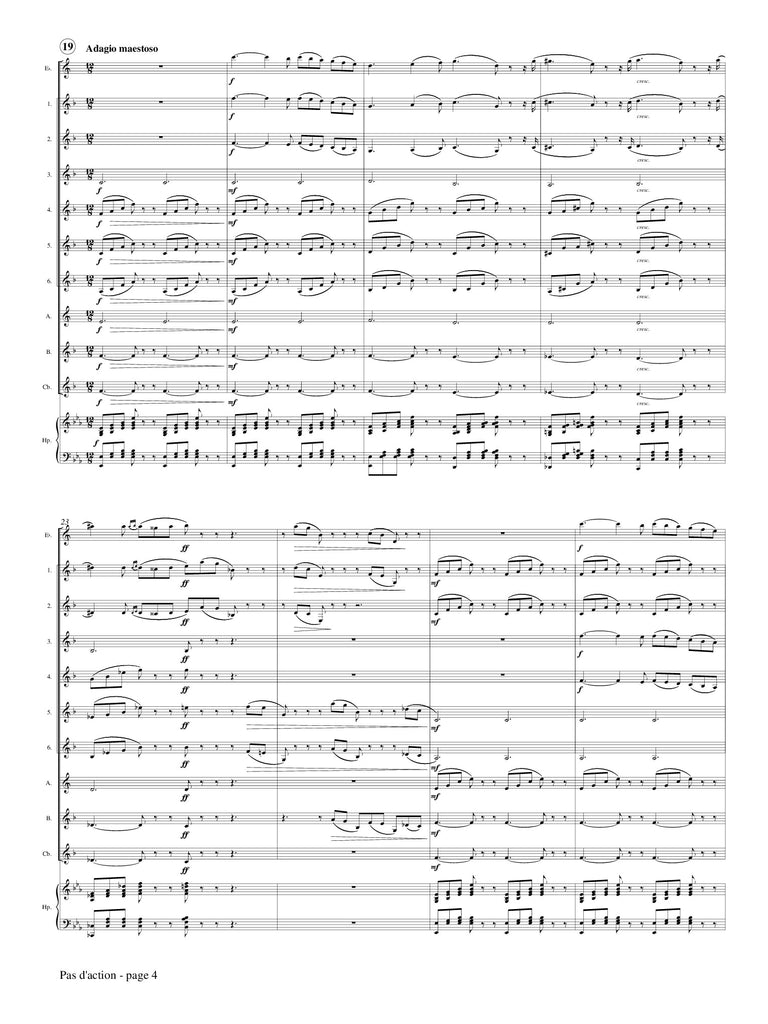 Tchaikovsky (arr. Johnston) - Pas d'action from The Sleeping Beauty for Clarinet Choir