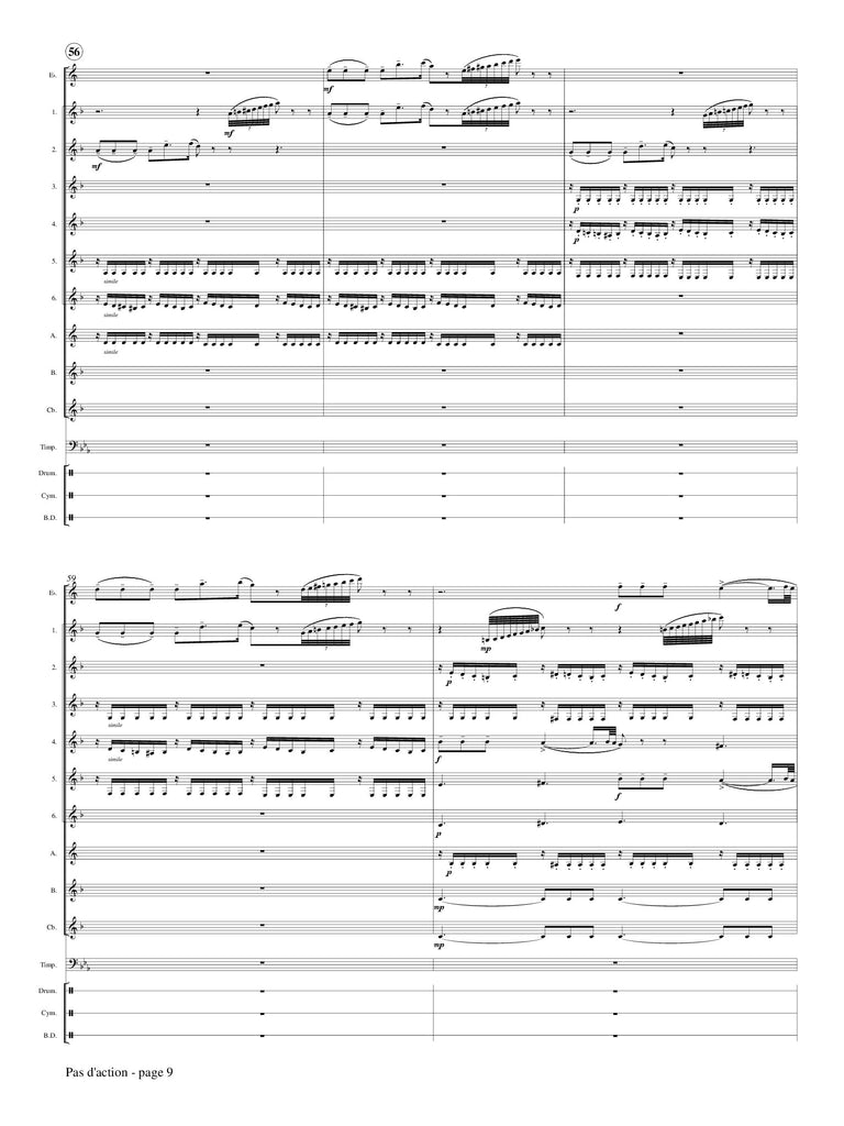 Tchaikovsky (arr. Johnston) - Pas d'action from The Sleeping Beauty for Clarinet Choir