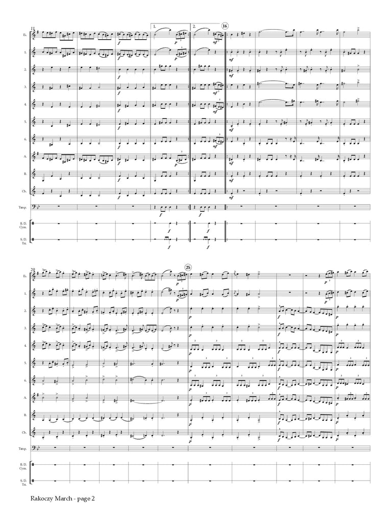 Berlioz (arr. Johnston) - Rakoczy March for Clarinet Choir