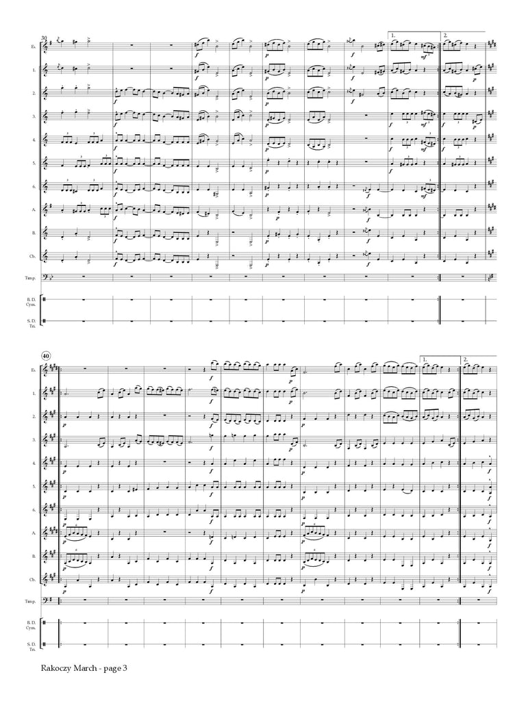 Berlioz (arr. Johnston) - Rakoczy March for Clarinet Choir