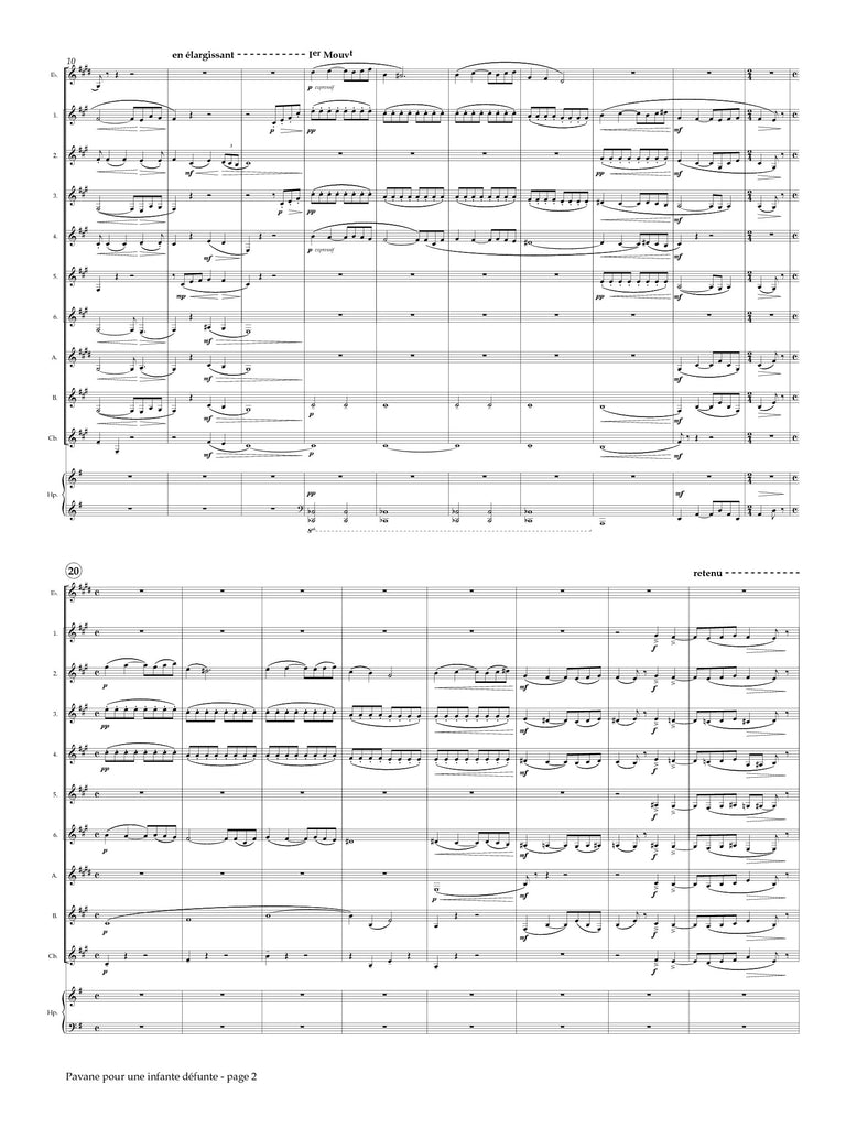 Ravel (arr. Matt Johnston) - Pavane pour une infante defunte for Clarinet Choir