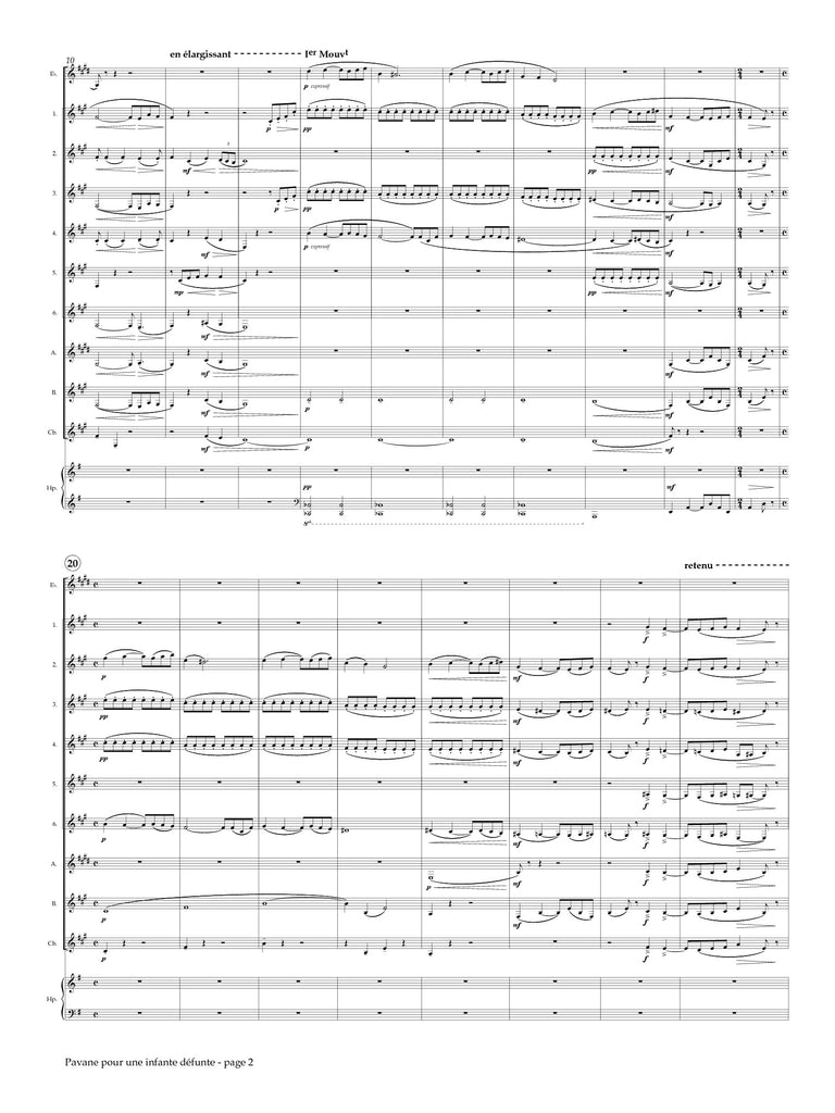 Ravel (arr. Johnston) - Pavane pour une infante defunte for Clarinet Choir