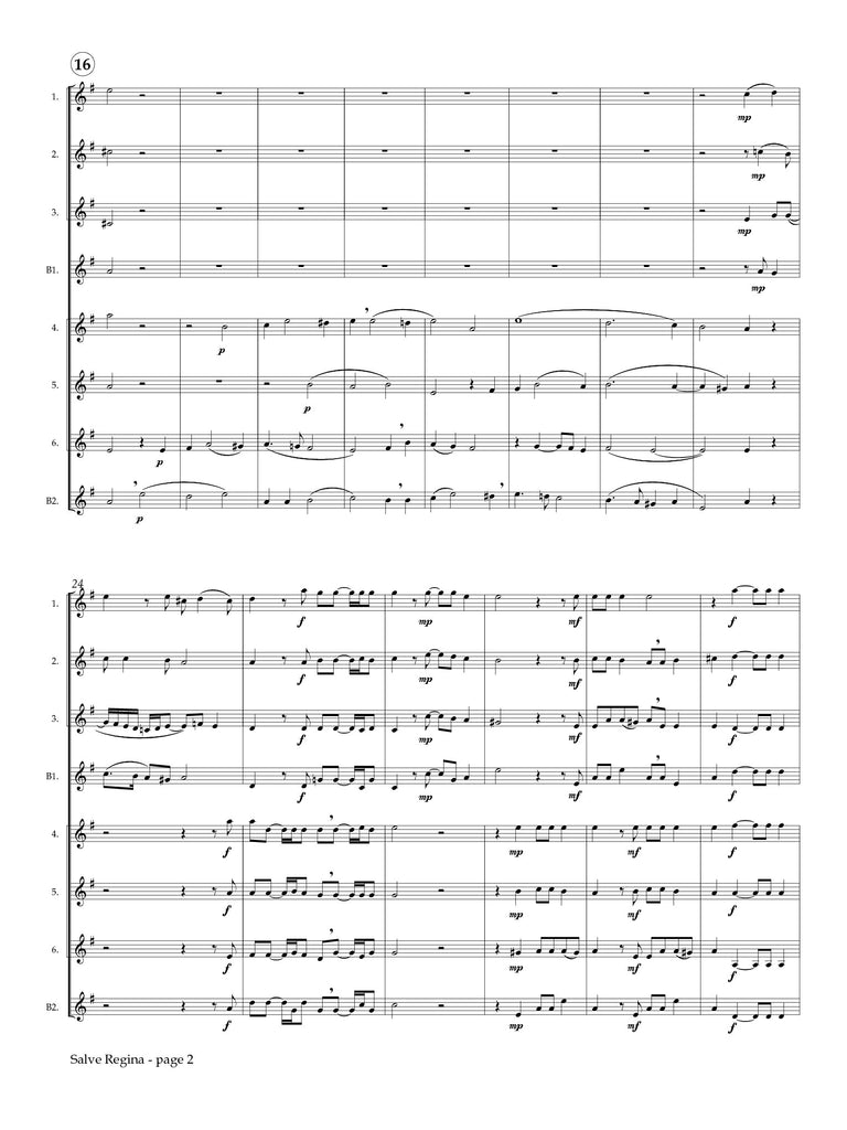 Gutierrez de Padilla (arr. Johnston) - Salve Regina for Clarinet Choir