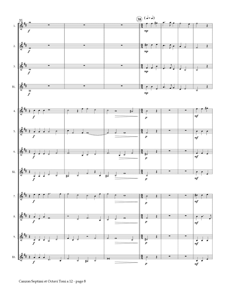 Gabrieli (arr. Seigel) - Canzon Septimi et Octavi Toni a 12 from 'Sacrae Symphoniae', Book 1