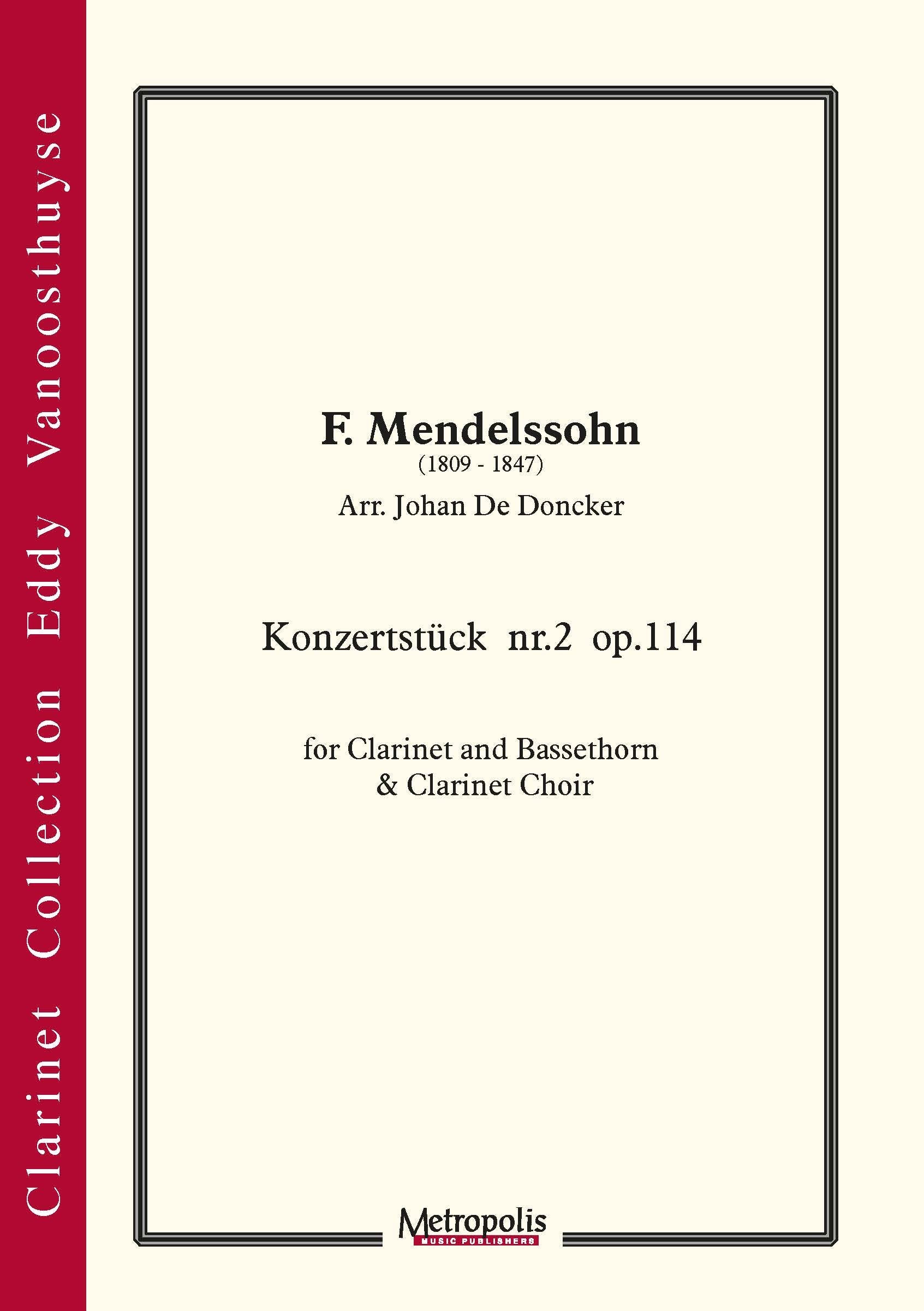 Mendelssohn (arr. De Doncker) - Konzertstück Nr. 2, Op. 114