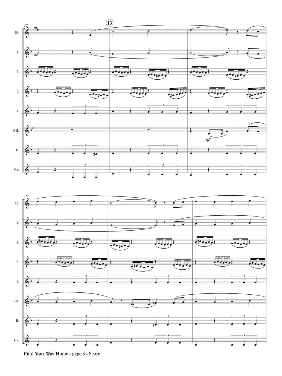 Hiketick - Find your way home for Clarinet Choir