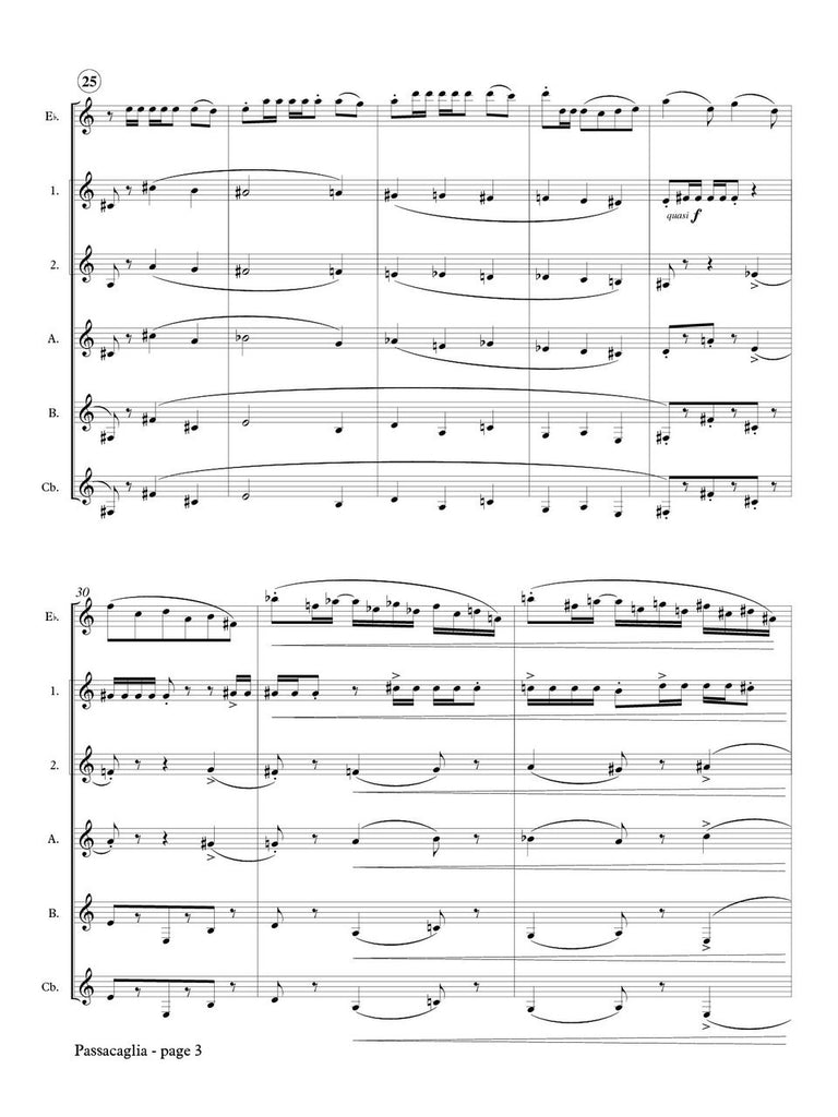 Farkas - Passacaglia for Clarinet Choir