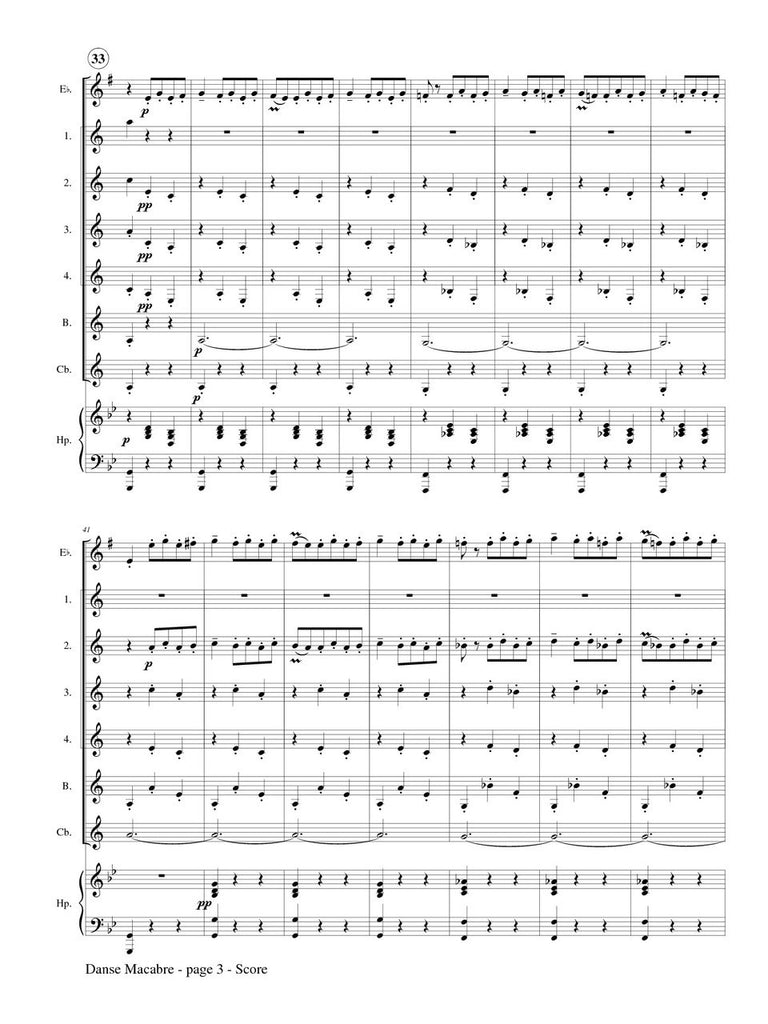 Saint-Saens (arr. Johnston) - Danse Macabre for Clarinet Choir