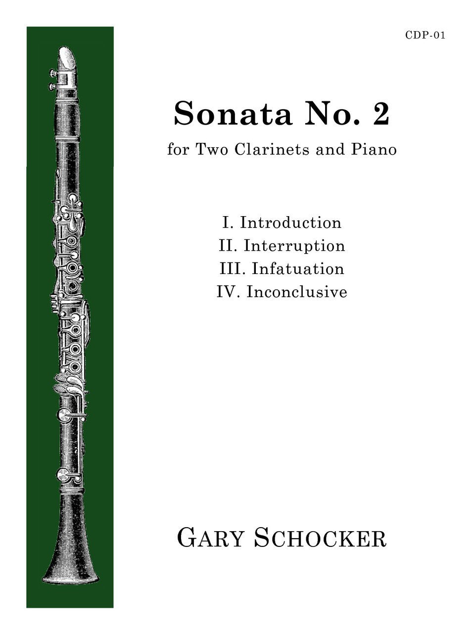Schocker - Sonata No. 2 for Two Clarinets and Piano