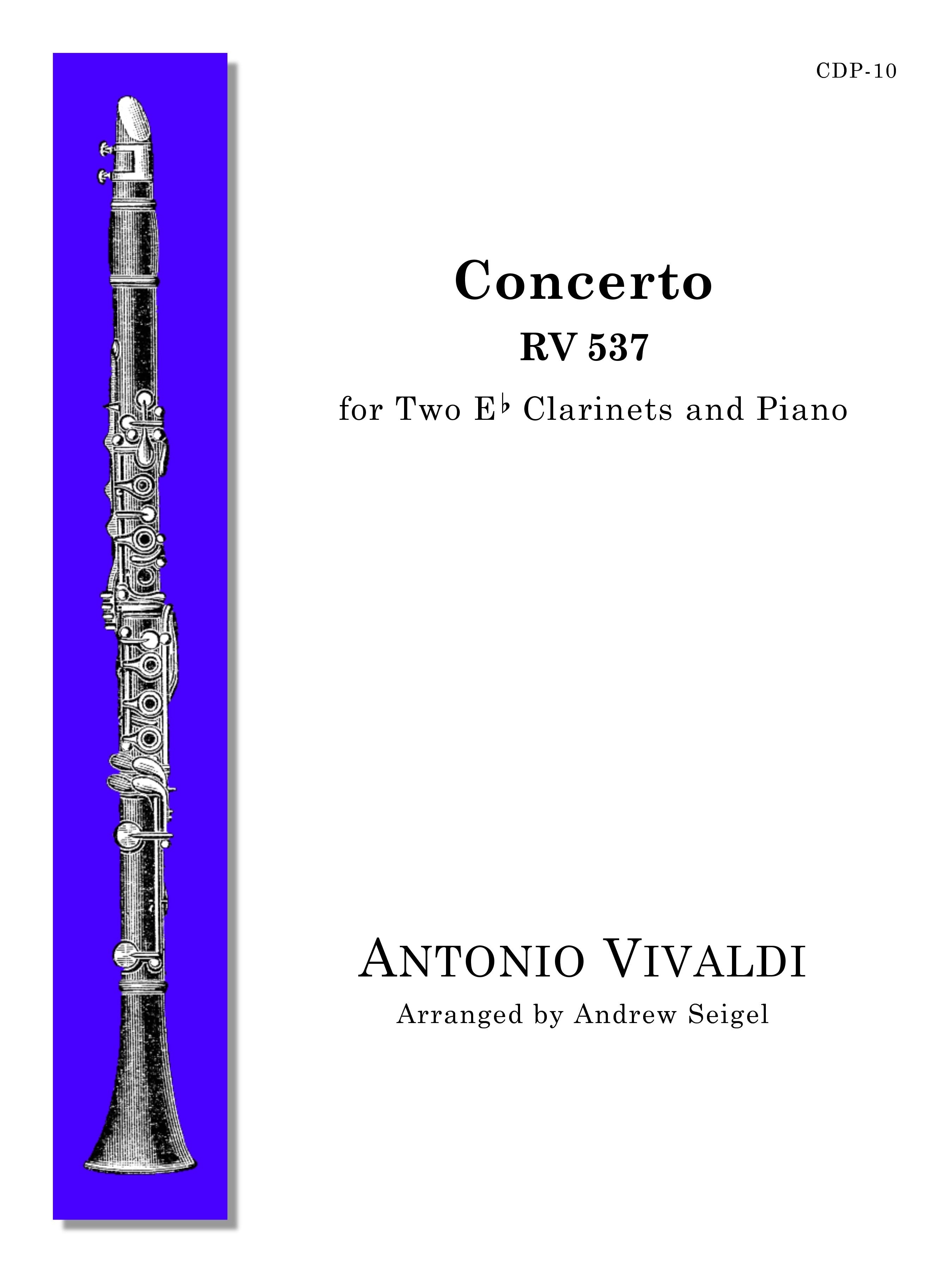 Vivaldi (arr. Andrew Seigel) - Concerto for Two E-flat Clarinets and Piano