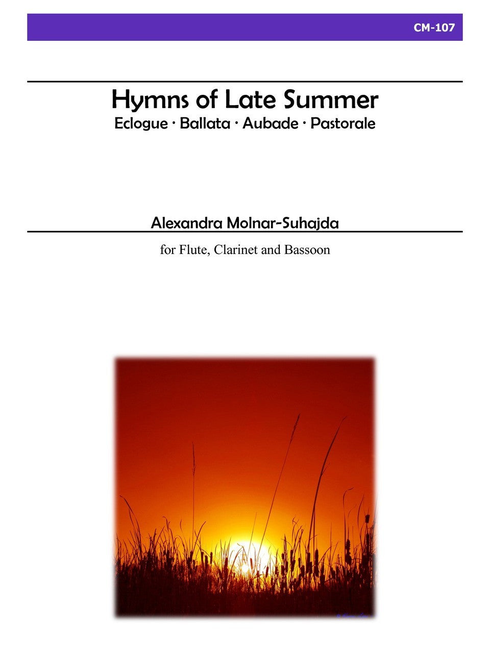 Molnar-Suhajda - Hymns of Late Summer for Flute, Clarinet, and Bassoon