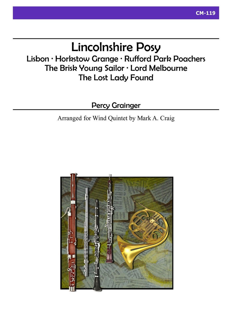 Grainger (arr. Craig) - Lincolnshire Posy for Wind Quintet