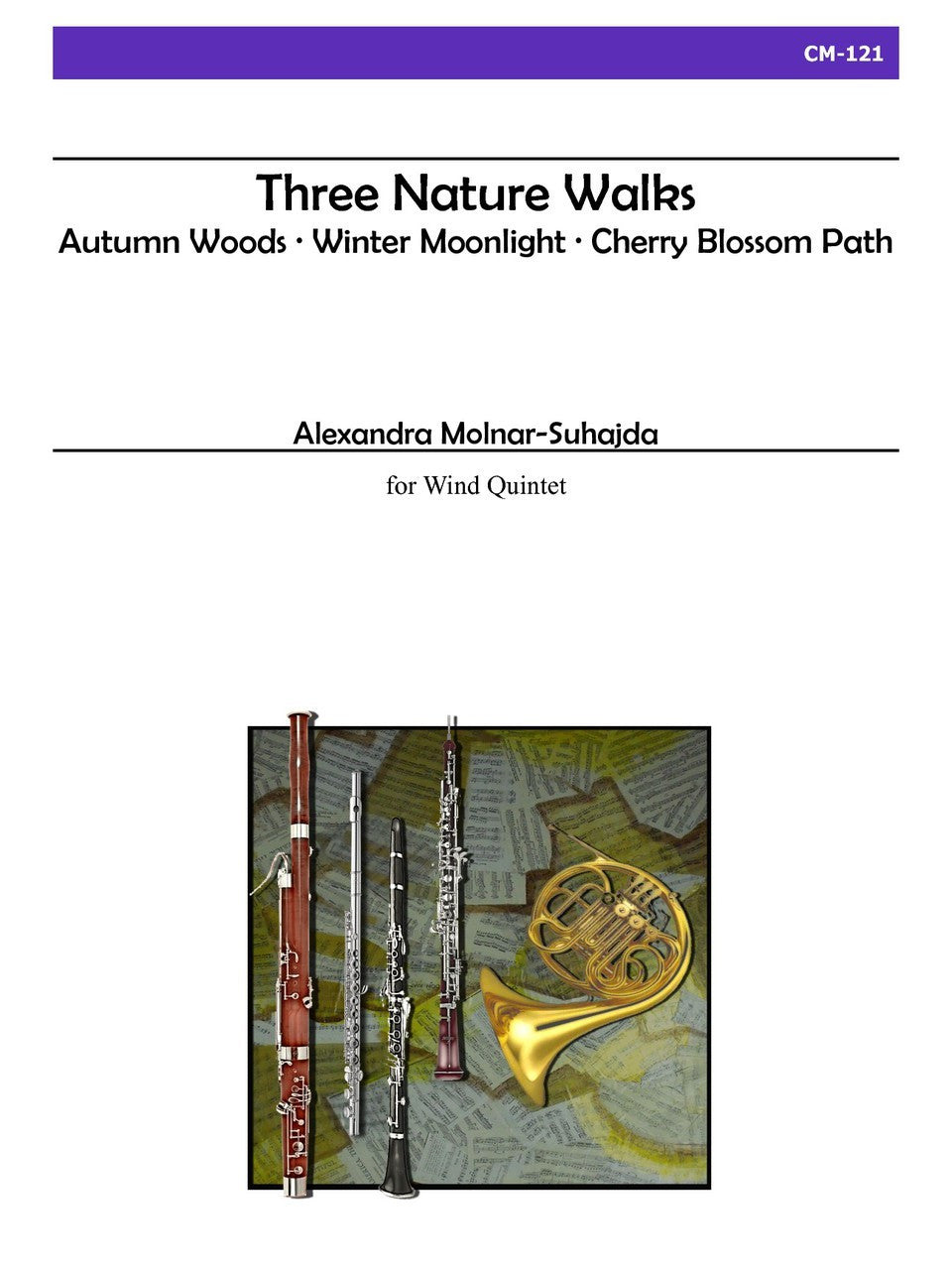Molnar-Suhajda - Three Nature Walks for Wind Quintet