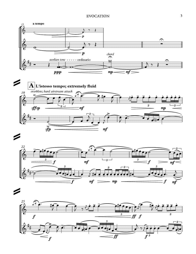 Barr - Evocation for Flute and Clarinet