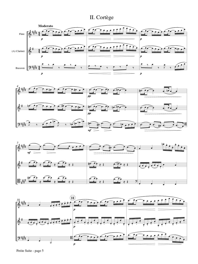 Debussy (arr. Bonenfant) - Petite Suite for Flute, A Clarinet, and Bassoon