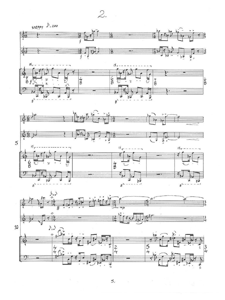Benshoof - A Whimsical Solution for Violin, Clarinet, and Piano
