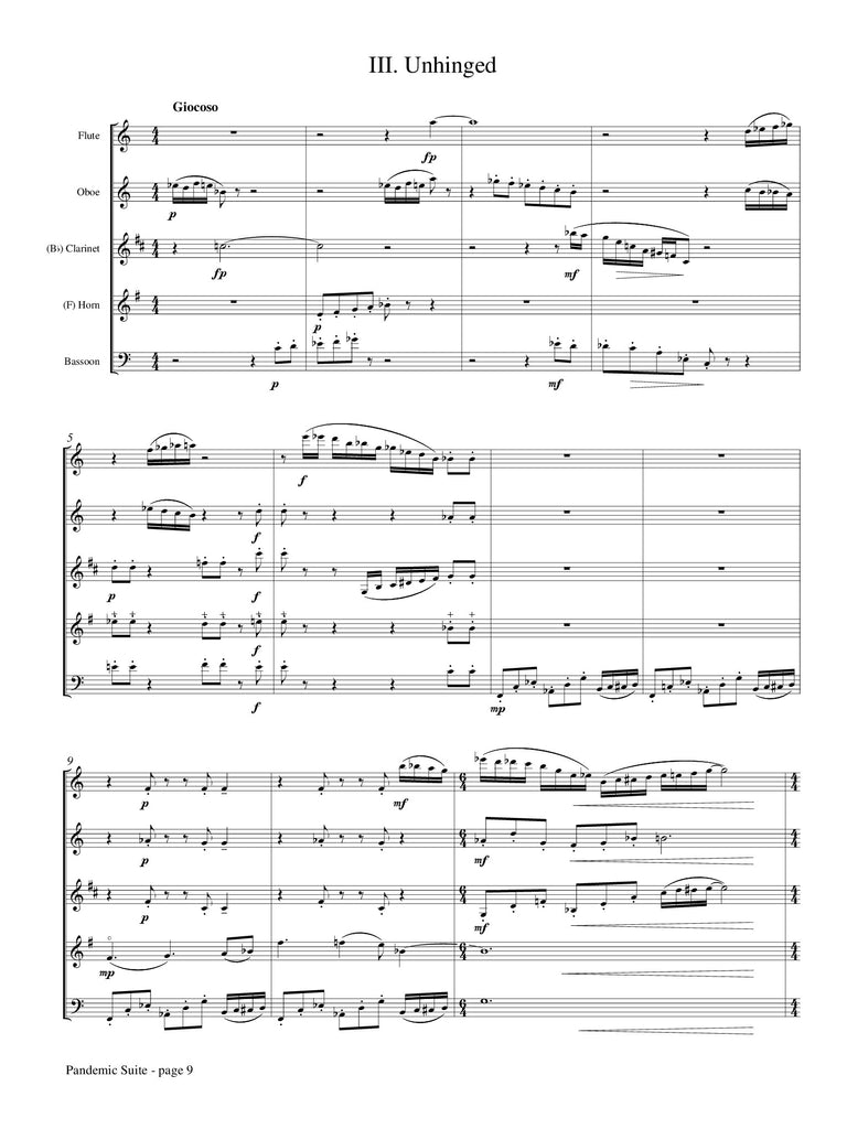Griffin - Pandemic Suite for Wind Quintet