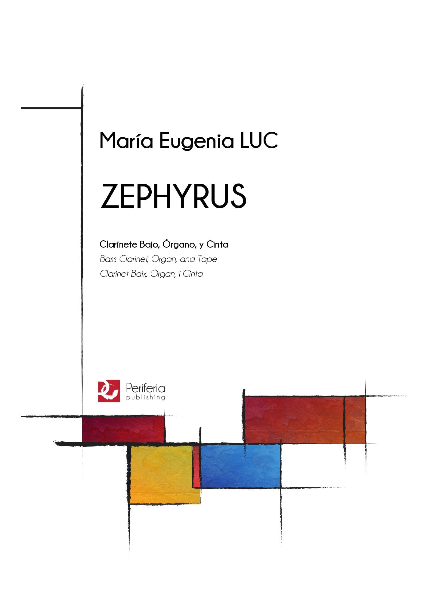 Luc - Zephyrus for Bass Clarinet, Organ and Tape