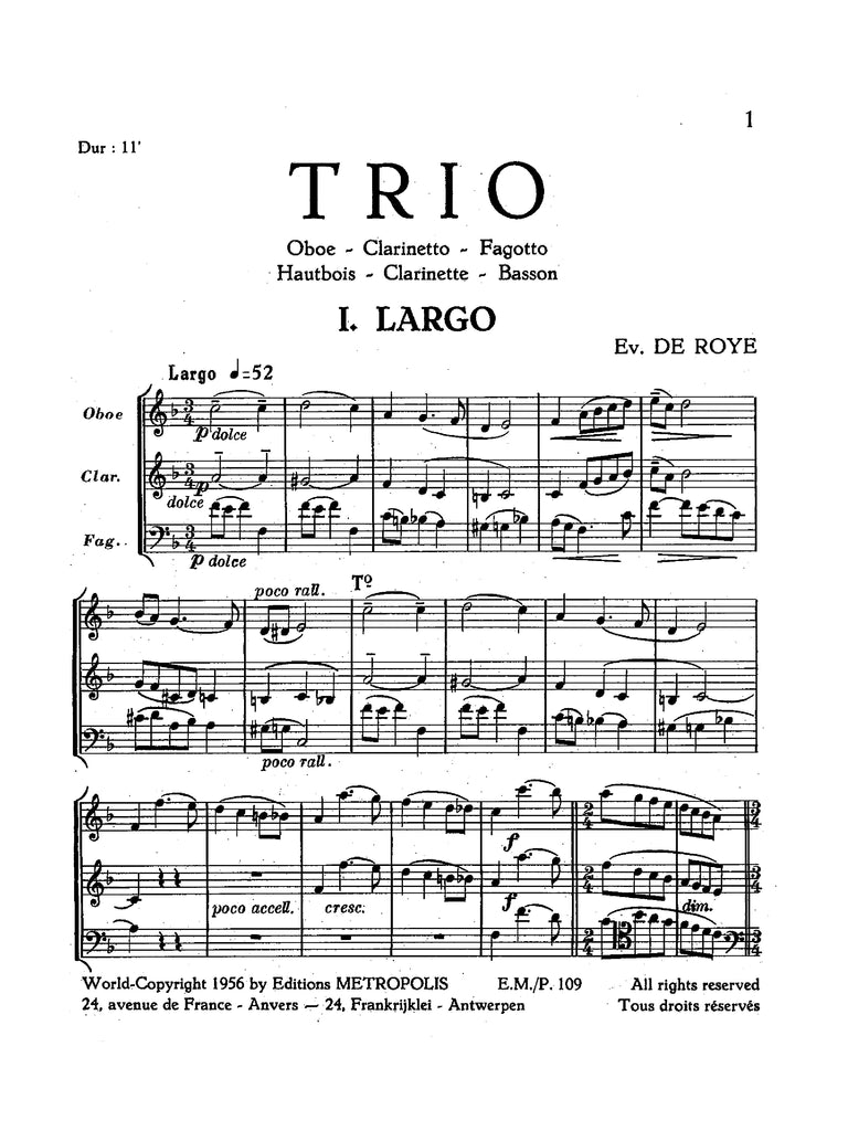 de Roye - Trio