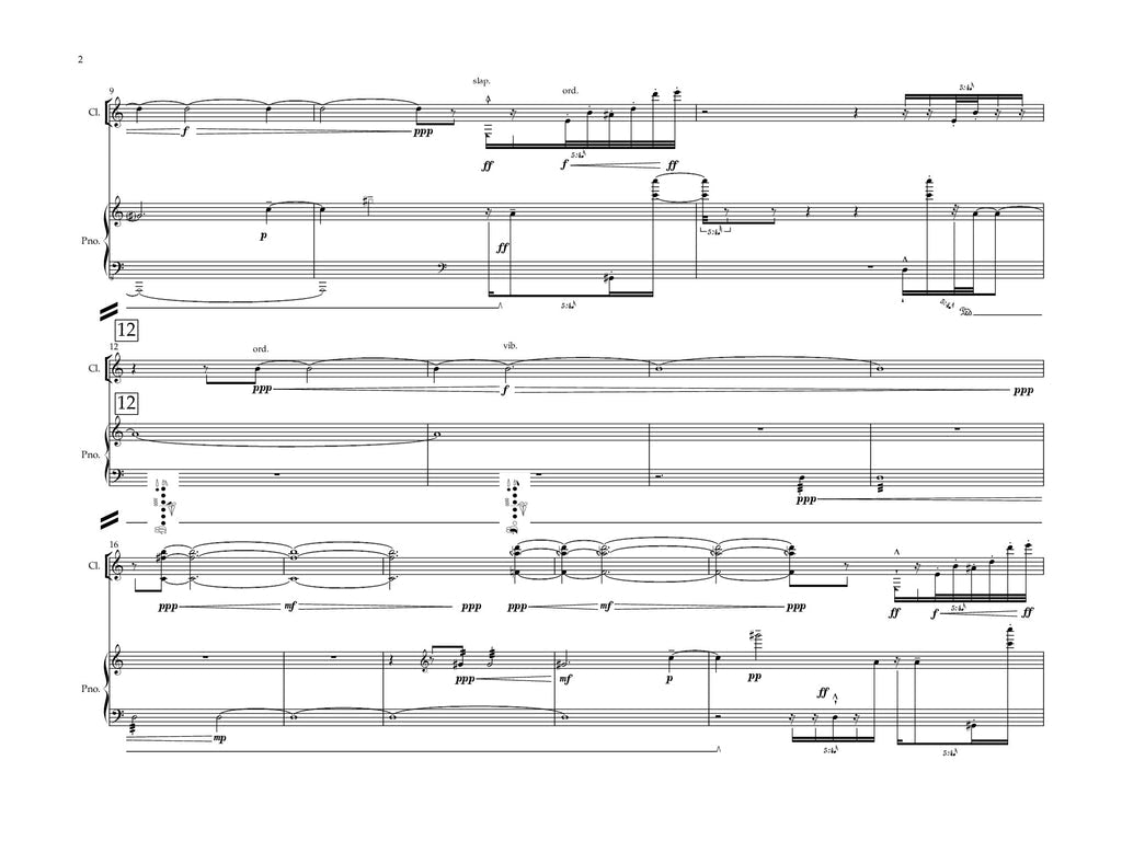 Xiao - Duet for Clarinet and Piano - "Subconscious Light"