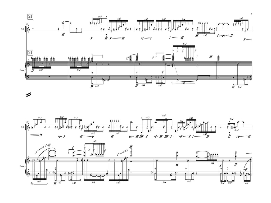Xiao - Duet for Clarinet and Piano - "Subconscious Light"