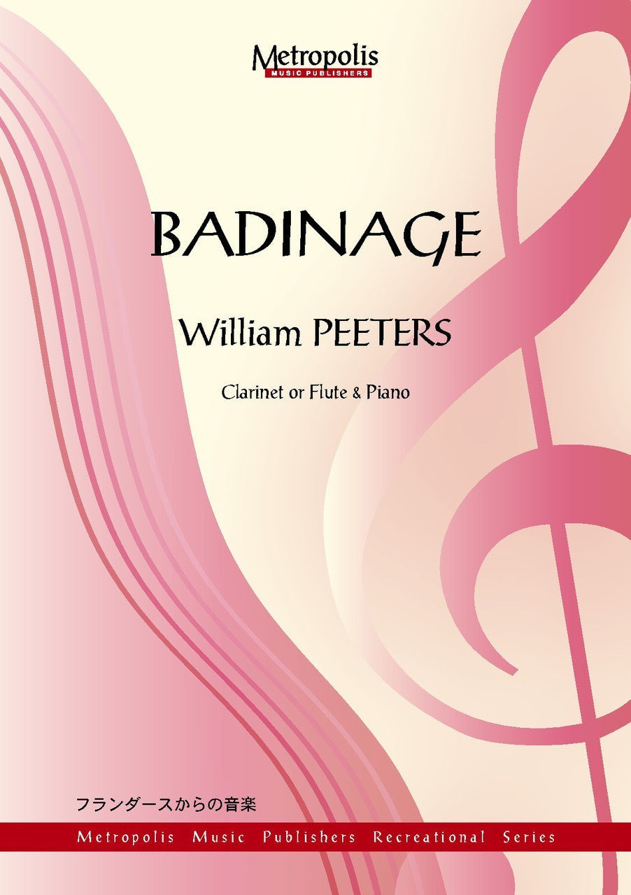 Peeters - Badinage, Op.5 for Clarinet and Piano