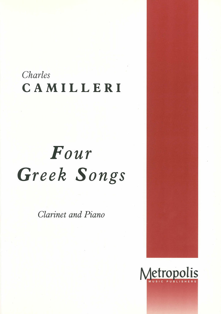 Camilleri - 4 Greek Songs for Clarinet and Piano