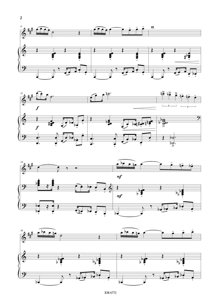 Lehto - Fuusio for Clarinet and Piano