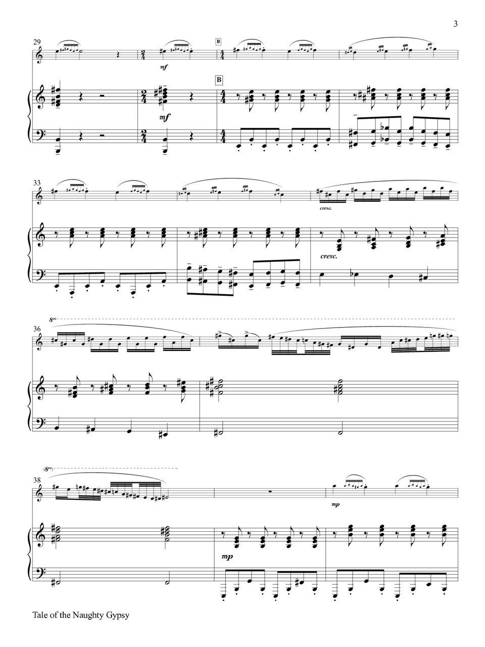 Rozman - Tale of the Naughty Gypsy for Clarinet and Piano