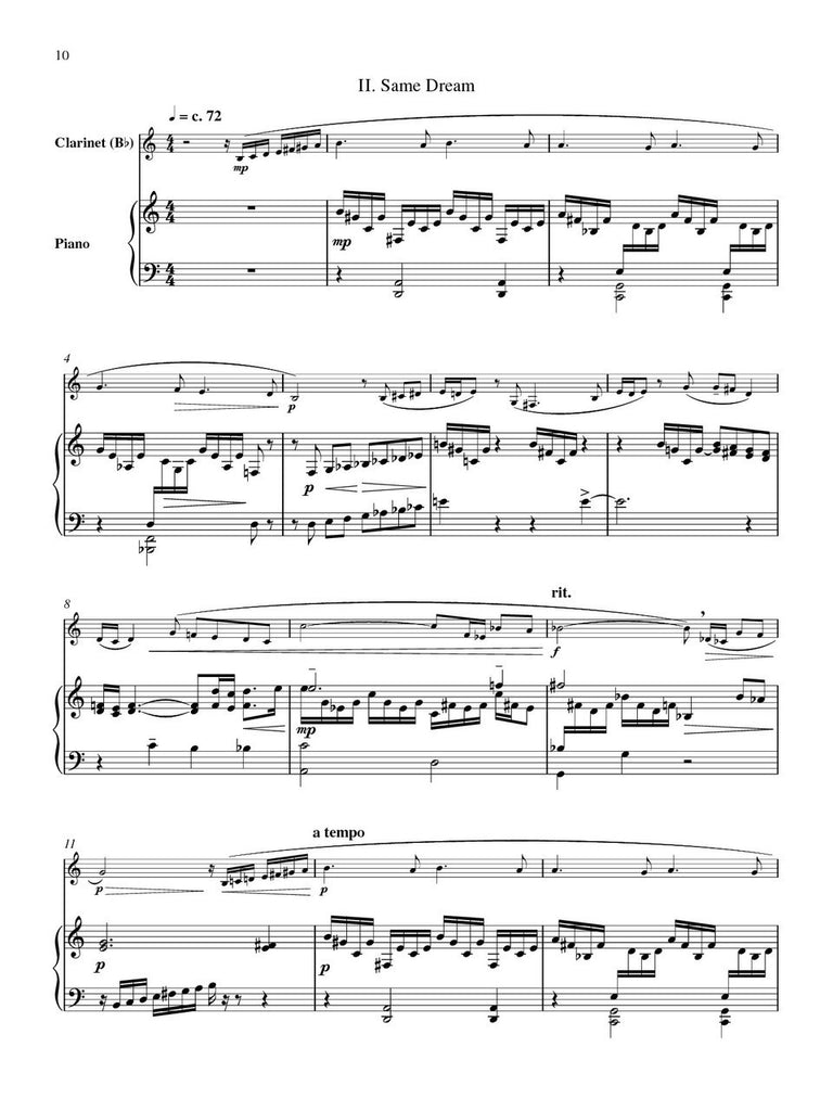 Schocker - Sonata No. 3 for Clarinet and Piano