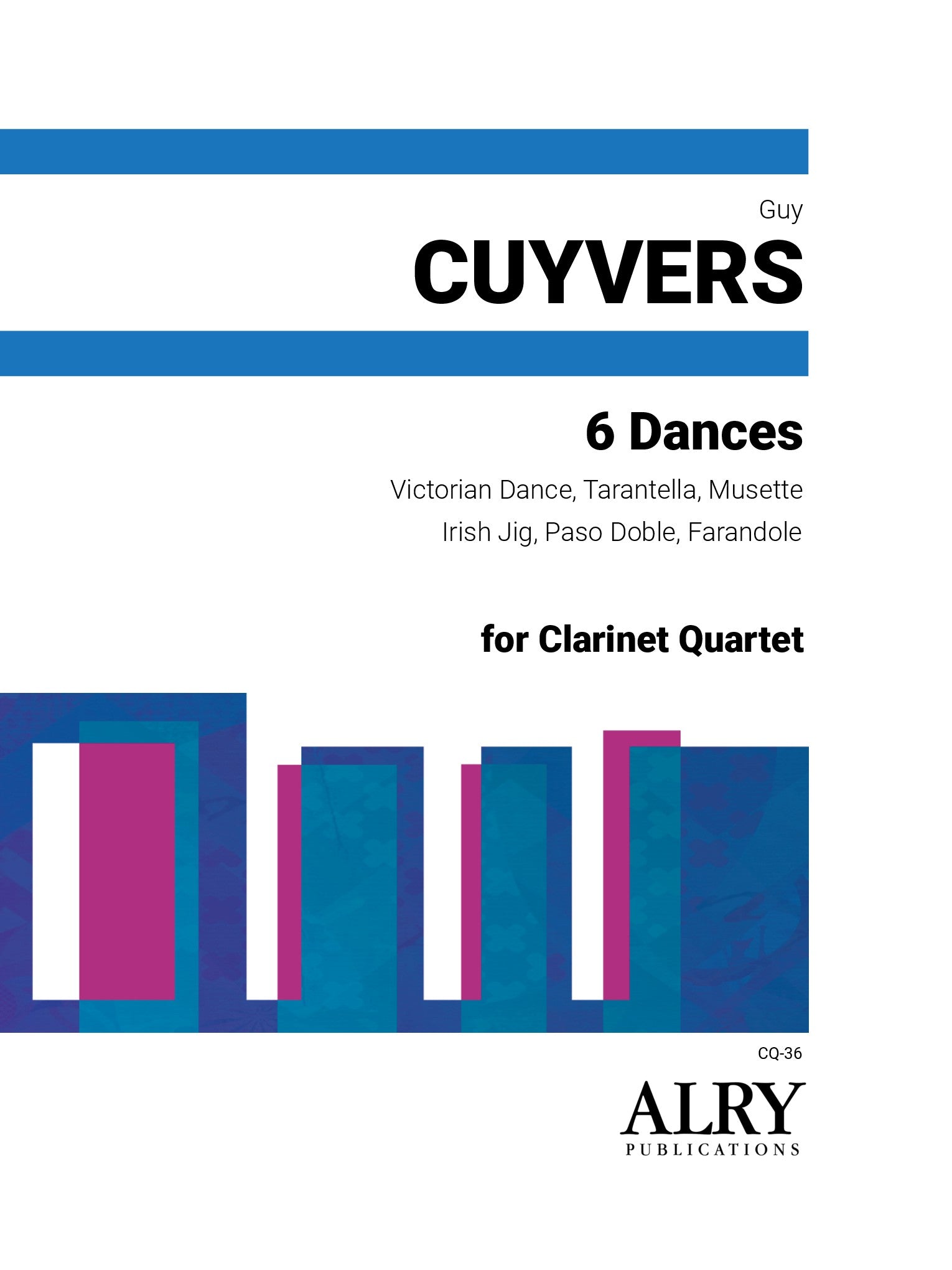 Cuyvers - 6 Dances for Clarinet Quartet