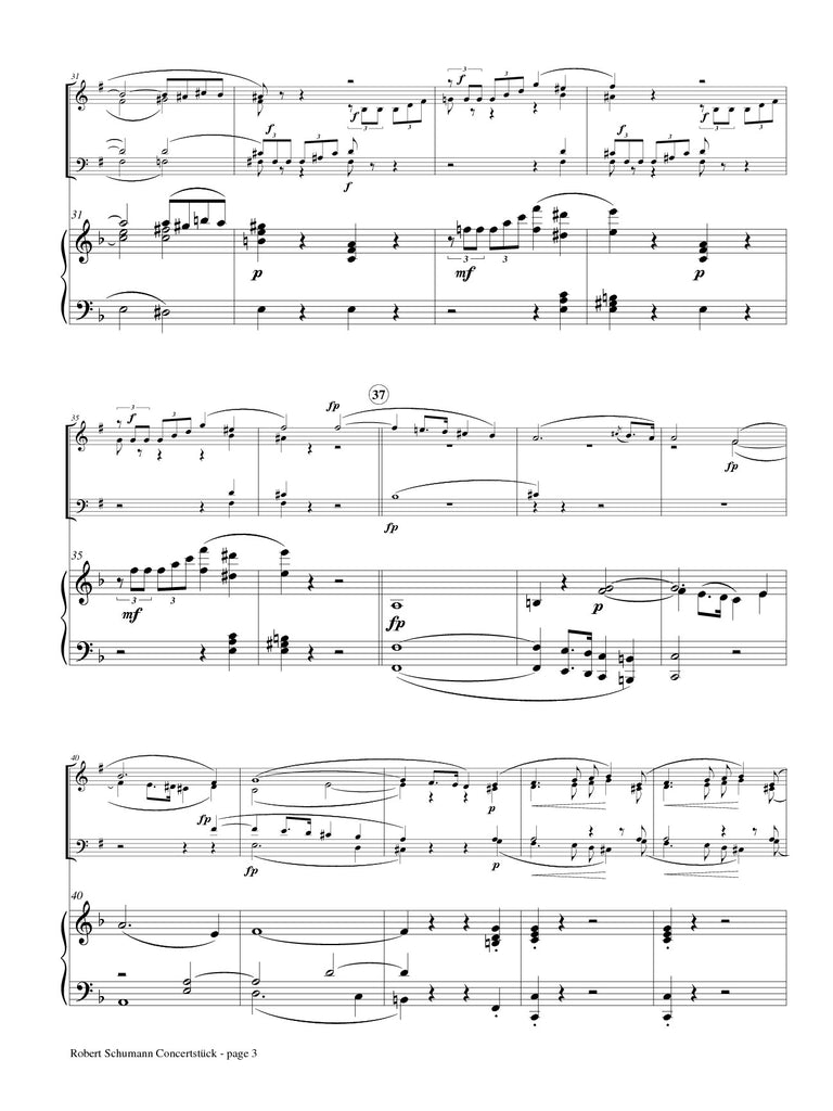 Schumann (arr. Johnston) - Concertstück - First Movement for Clarinet Quartet and Piano