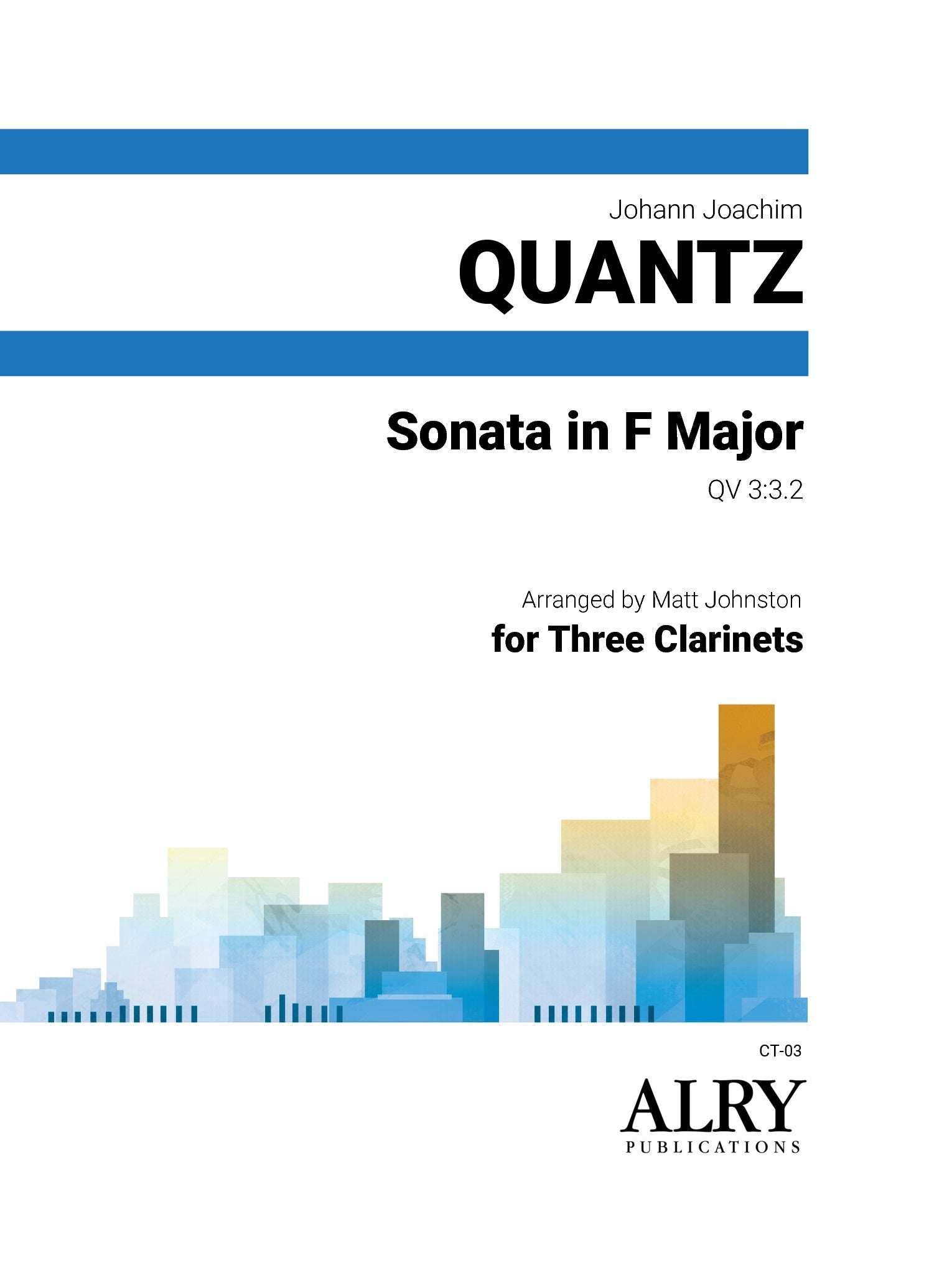 Quantz (arr. Matt Johnston) Sonata in F Major for Three Clarinets